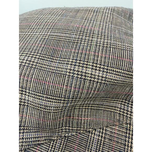 Mallory by Stetson Vintage Women’s Newsboy Hat Gray Pink Glen Plaid Union Made main image 8